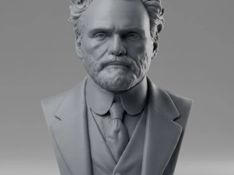 Gustav Klimt 3D Printable Bust 3D Print Model