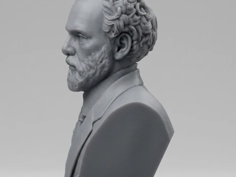 Gustav Klimt 3D Printable Bust 3D Print Model