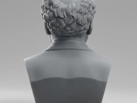 Gustav Klimt 3D Printable Bust 3D Print Model