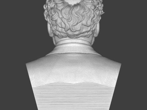 Gustav Klimt 3D Printable Bust 3D Print Model