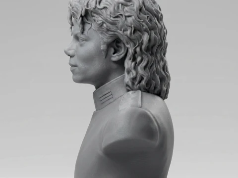 Michael Jackson 3D Printable Bust 3D Print Model