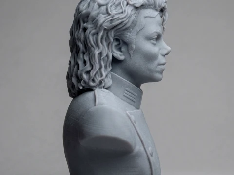 Michael Jackson 3D Printable Bust 3D Print Model