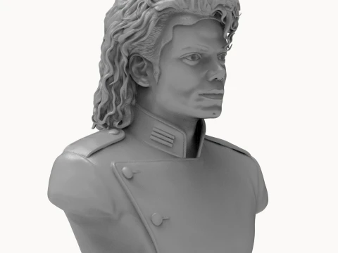 Michael Jackson 3D Printable Bust 3D Print Model