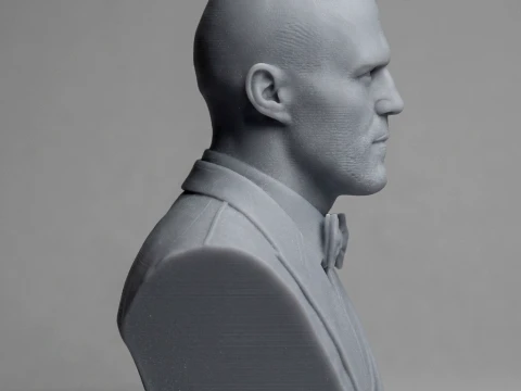 Jason Statham 3D Printable Bust 3D Print Model