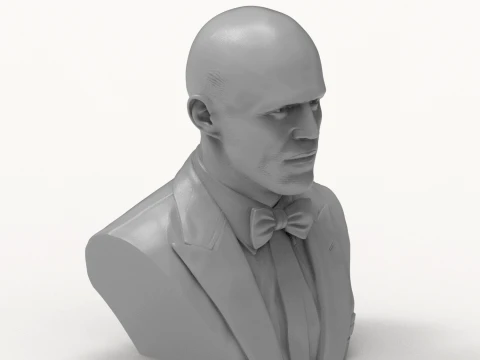 Jason Statham 3D Printable Bust 3D Print Model