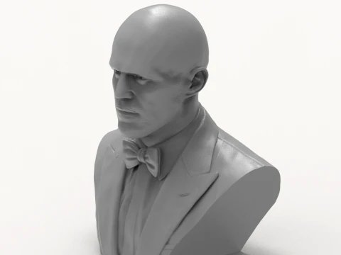 Jason Statham 3D Printable Bust 3D Print Model