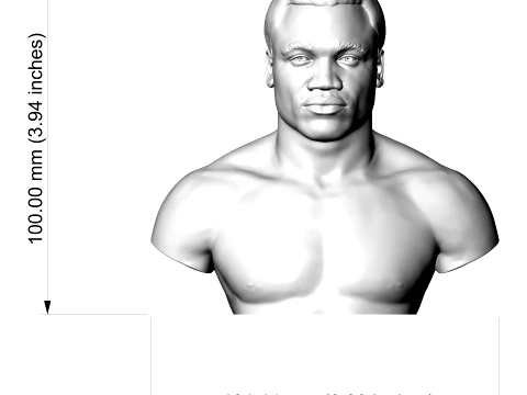 Joe Frazier 3D Printable Bust 3D Print Model