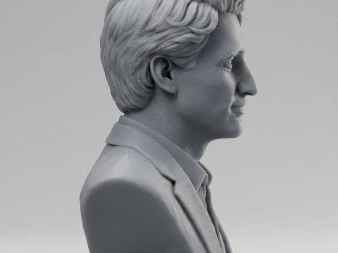 Justin Trudeau Realistic 3D Printable Bust 3D Print Model