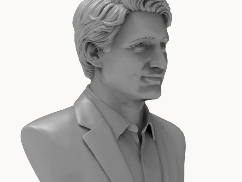 Justin Trudeau Realistic 3D Printable Bust 3D Print Model