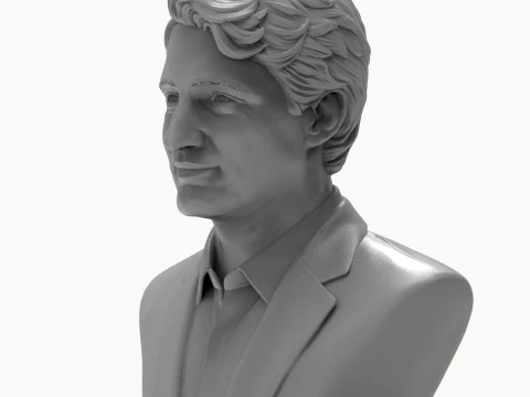 Justin Trudeau Realistic 3D Printable Bust 3D Print Model