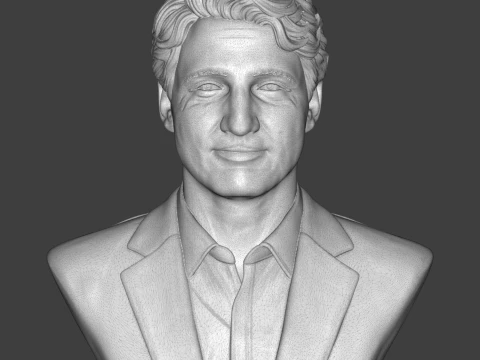 Justin Trudeau Realistic 3D Printable Bust 3D Print Model