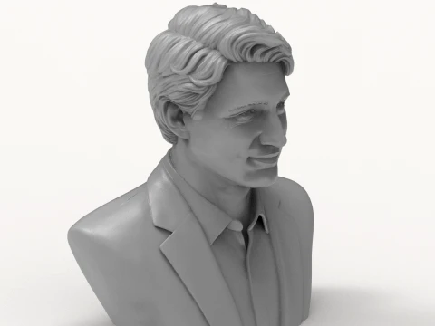 Justin Trudeau Realistic 3D Printable Bust 3D Print Model