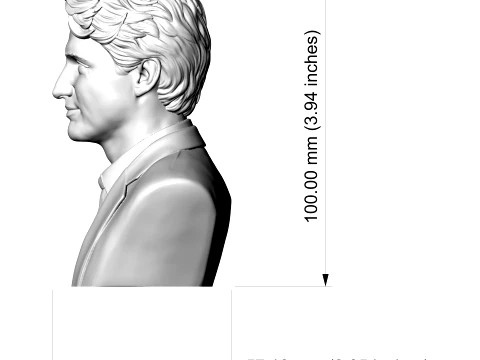 Justin Trudeau Realistic 3D Printable Bust 3D Print Model