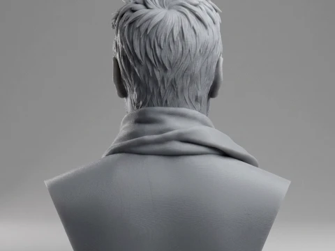 Keanu Reeves 3D Printable Bust 3D Print Model