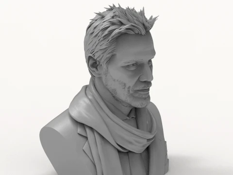 Keanu Reeves 3D Printable Bust 3D Print Model