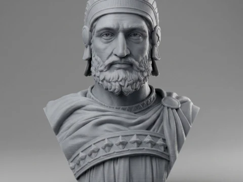 Cyrus the Great 3D Printable Bust 3D Print Model