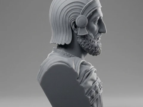 Cyrus the Great 3D Printable Bust 3D Print Model