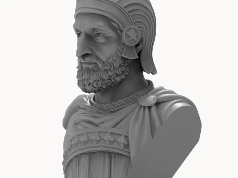 Cyrus the Great 3D Printable Bust 3D Print Model