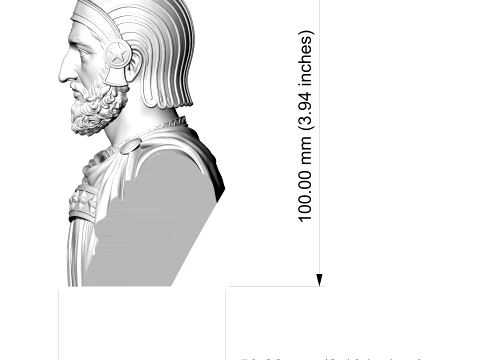 Cyrus the Great 3D Printable Bust 3D Print Model