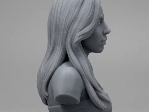 Lady Gaga 3D Printable Bust 3D Print Model