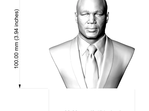 Lennox Lewis 3D Printable Bust Free 3D Print Model
