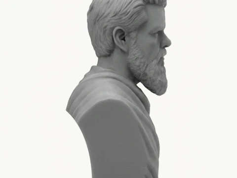 Matt Damon Odysseus from The Odyssey movie 3D Printable Bust 3D Print Model
