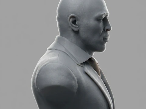 Mike Tyson 3D Printable Bust 3D print model 3D Print Model
