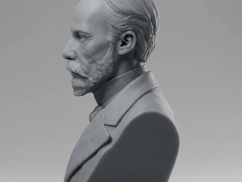 Auguste Renoir 3D Printable Bust 3D Print Model
