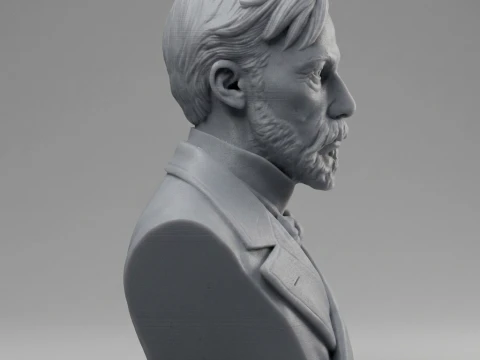 Auguste Renoir 3D Printable Bust 3D Print Model
