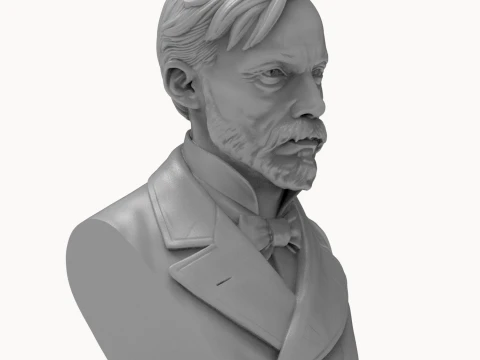 Auguste Renoir 3D Printable Bust 3D Print Model