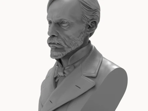 Auguste Renoir 3D Printable Bust 3D Print Model