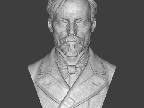 Auguste Renoir 3D Printable Bust 3D Print Model