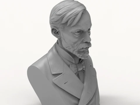 Auguste Renoir 3D Printable Bust 3D Print Model