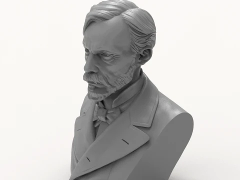 Auguste Renoir 3D Printable Bust 3D Print Model
