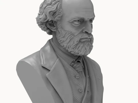Paul Cezanne 3D Printable Bust 3D Print Model