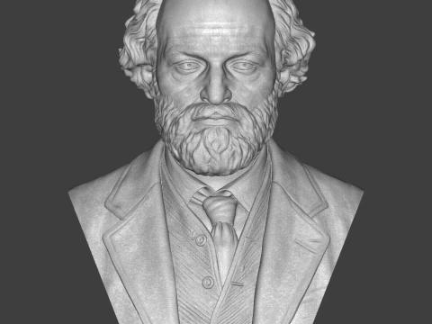 Paul Cezanne 3D Printable Bust 3D Print Model