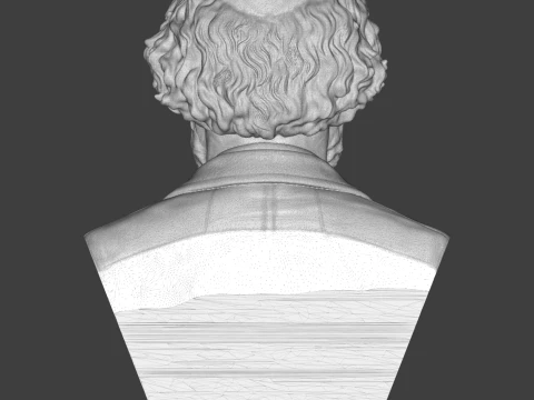 Paul Cezanne 3D Printable Bust 3D Print Model