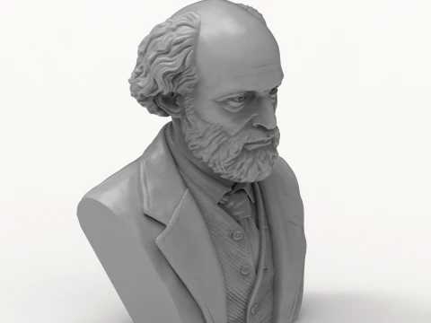 Paul Cezanne 3D Printable Bust 3D Print Model