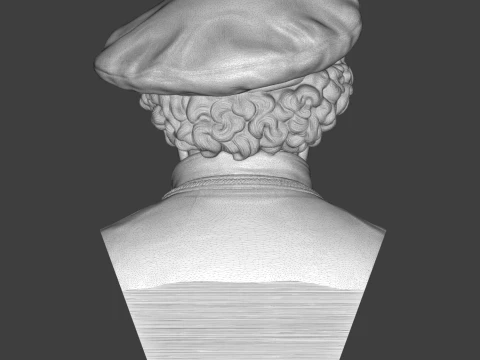 Rembrandt 3D Printable Bust 3D Print Model