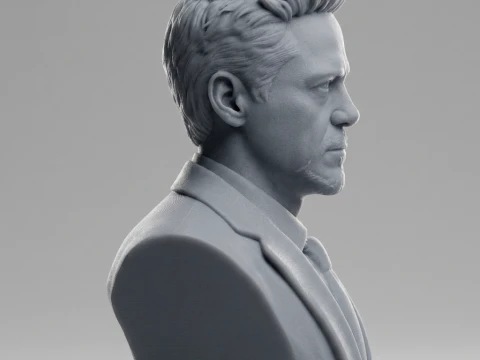 Robert Downey Jr 3D Printable Bust 3D Print Model