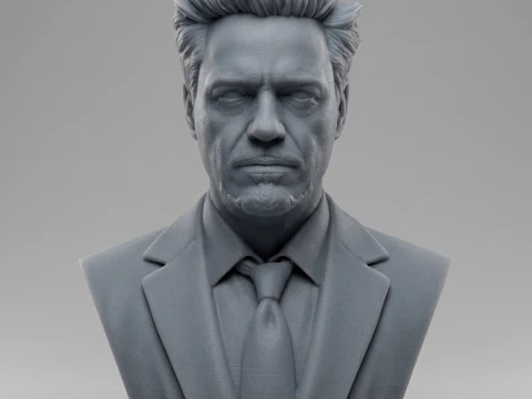 Robert Downey Jr 3D Printable Bust 3D Print Model