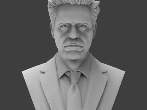 Robert Downey Jr 3D Printable Bust 3D Print Model