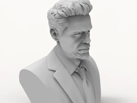 Robert Downey Jr 3D Printable Bust 3D Print Model