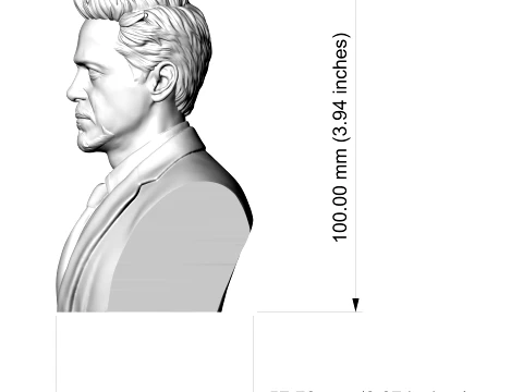 Robert Downey Jr 3D Printable Bust 3D Print Model