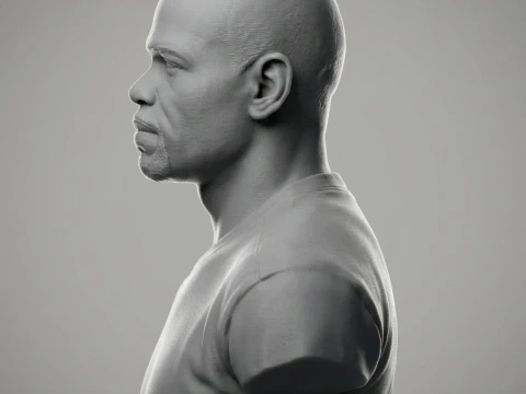 Roy Jones Jr 3D Printable Bust 3D Print Model