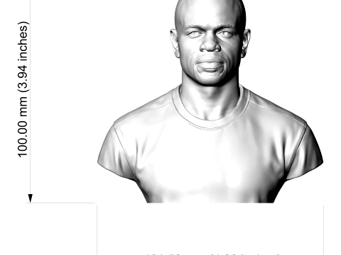 Roy Jones Jr 3D Printable Bust 3D Print Model