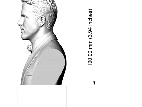 Ryan Reynolds 3D Printable Bust 3D Print Model