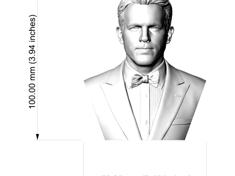 Ryan Reynolds 3D Printable Bust 3D Print Model