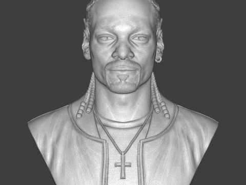 Snoop Dogg 3D Printable Bust 3D Print Model