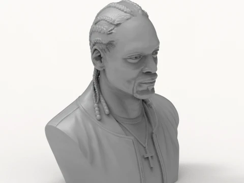Snoop Dogg 3D Printable Bust 3D Print Model